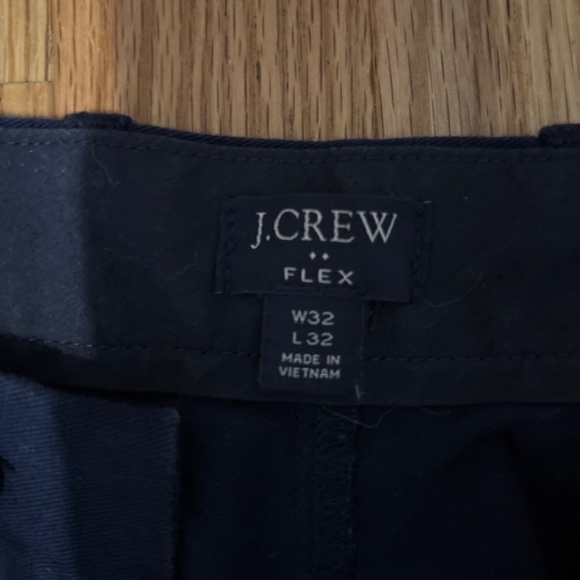 J Crew Men’s Pants Flex Navy Blue 32x32 - Picture 2 of 3
